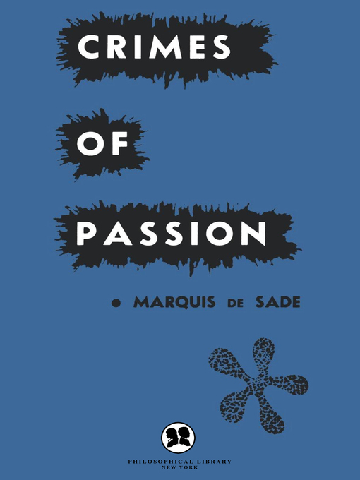 Title details for Crimes of Passion by Marquis de Sade - Wait list